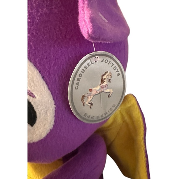 Carousel Toys Purple Yellow Spyro Dragon 12” NWT Stuffed Animal Doll - Picture 3 of 3